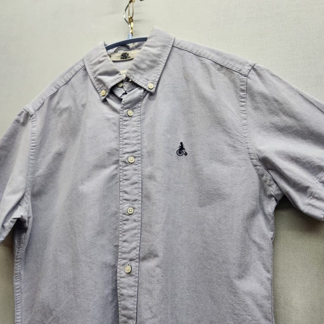 빈폴 로고자수 옥스포드 반팔셔츠 95(L) 남여공용 상품이미지3