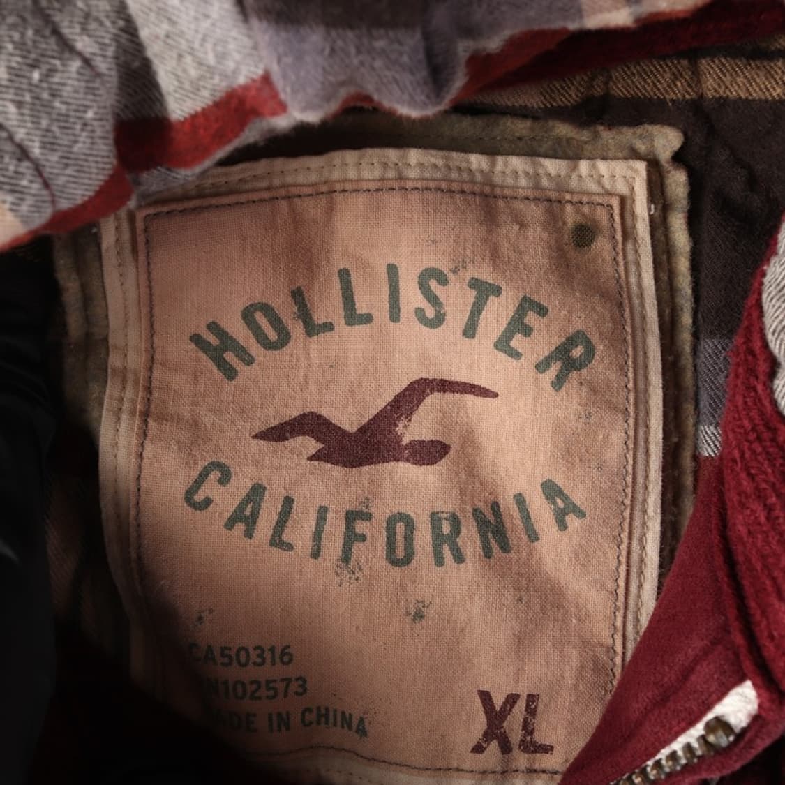 홀리스터 빈티지 헤비웨이트 후드집업 XL 상품이미지6