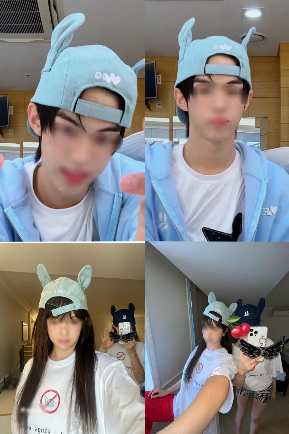 민트 그린 yegg 예그 트위스트 윙 캡 볼캡 모자 팔아요 ~ 상품이미지2