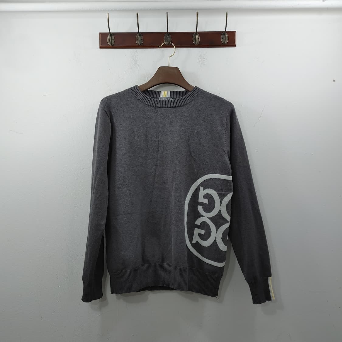 XL 지포어 남성 골프웨어 그레이 방풍 니트 스웨터 상품이미지1