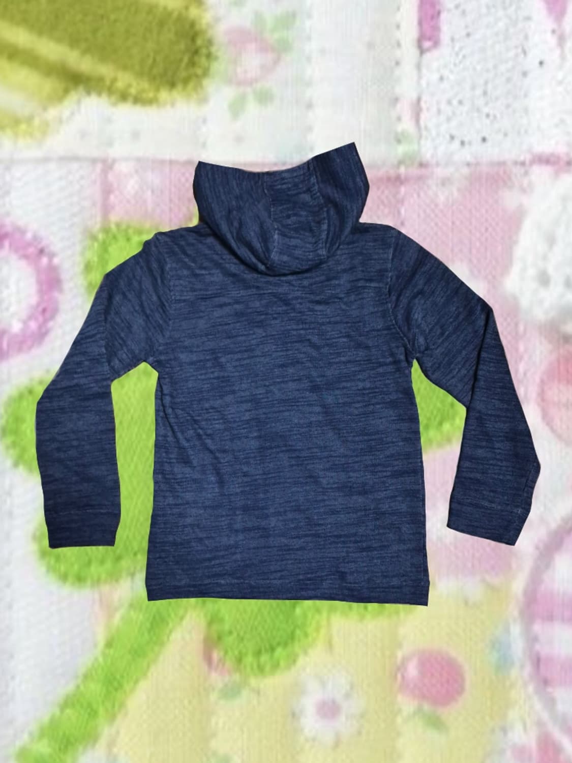 빈티지 모리걸 아오이유우 스트라이프 네이비 후드 버튼 자켓 상품이미지3