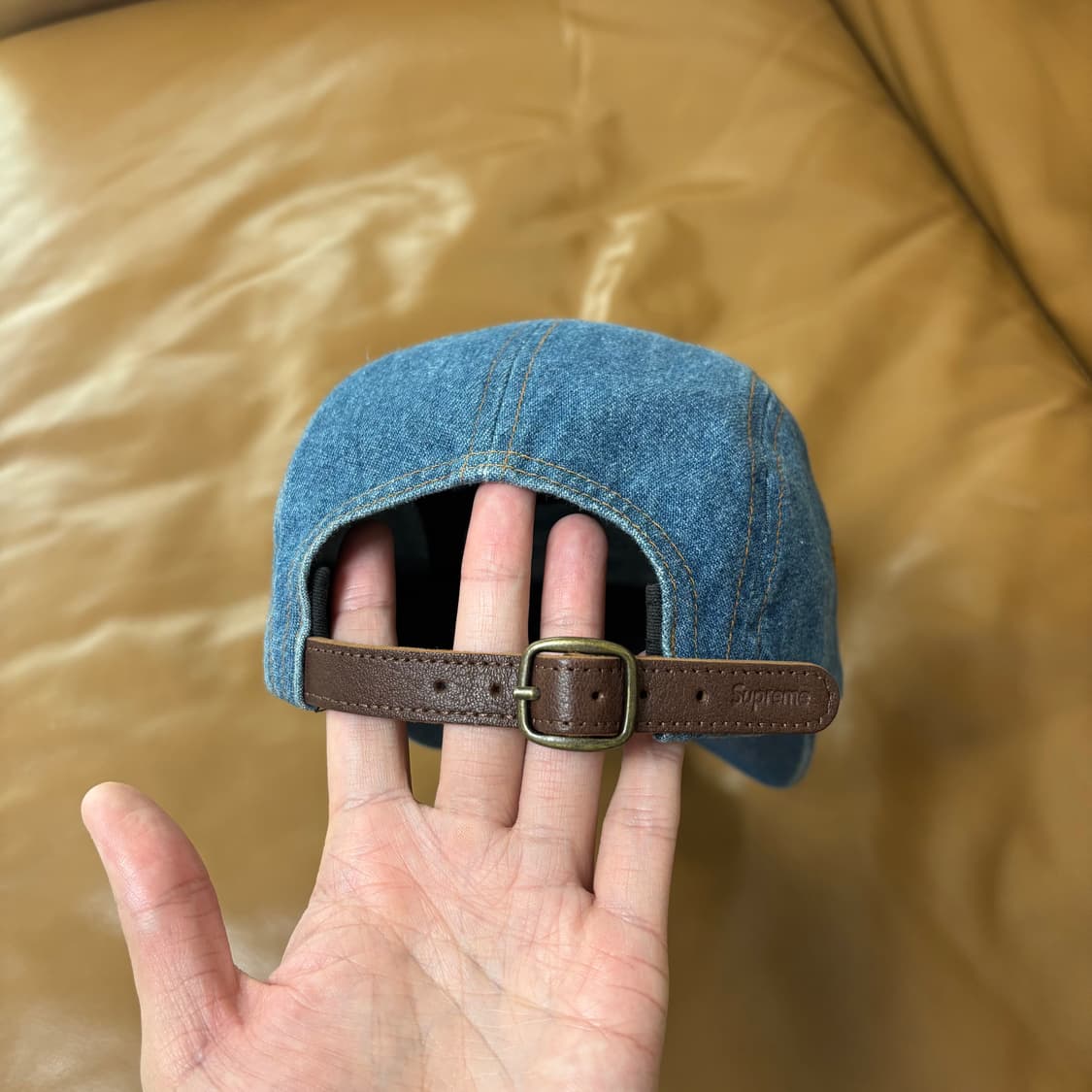 Supreme 슈프림 22fw 워시드 데님 캠프캡 모자 (Denim) 상품이미지7