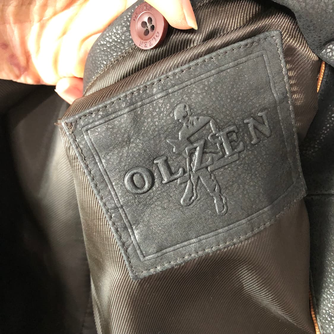 올젠 싱글 레더 블레이저 자켓  상품이미지5