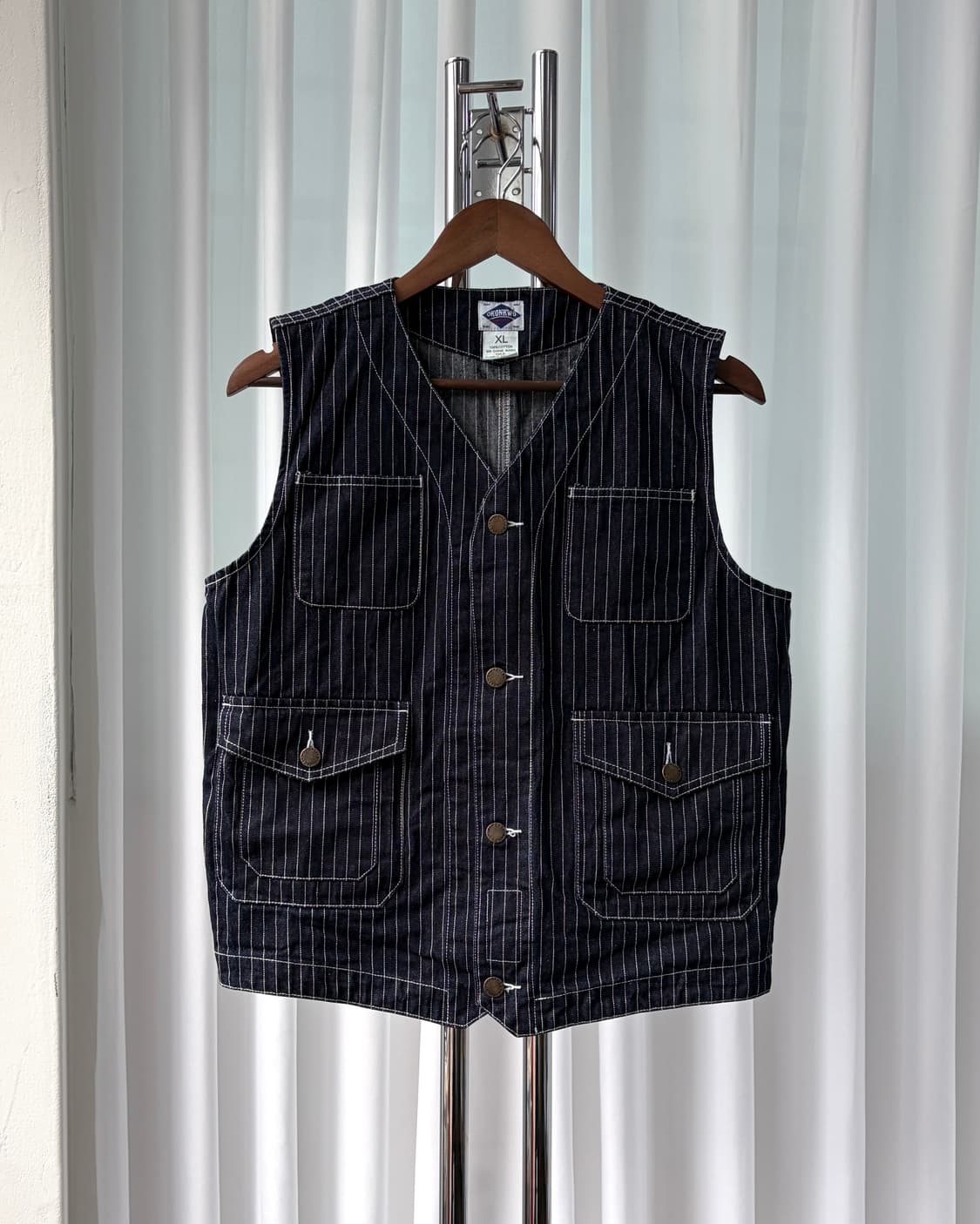 [XL]OKONKWO 오콘쿼 와바시 데님 워크 베스트 상품이미지1