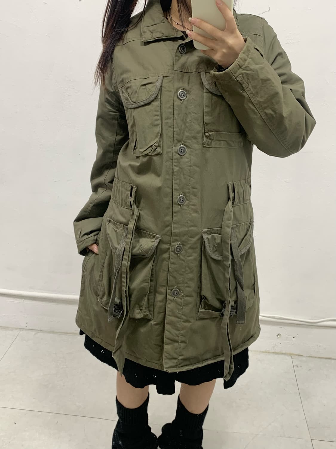 [Q.A] 야상 y2k 하이넥 자켓 상품이미지4