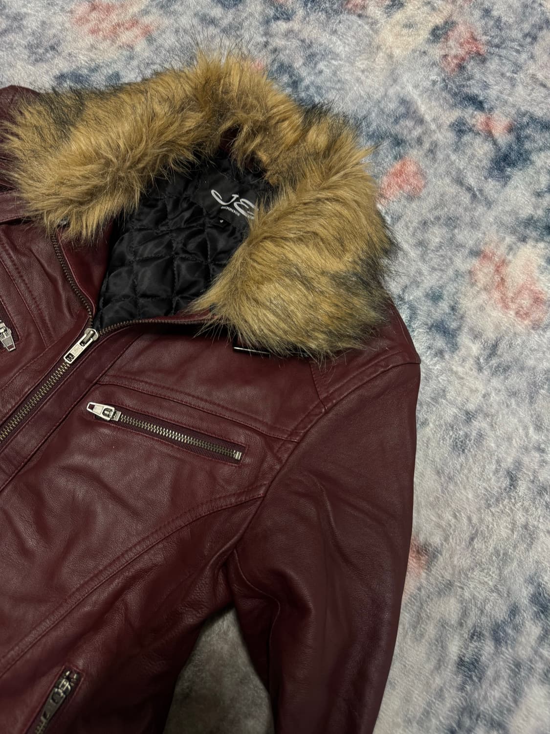 Jackrose 00s lamb skin trimming fur jack 상품이미지4