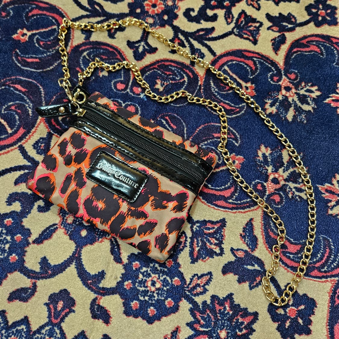 쥬시꾸뛰르 레오파드 체인 크로스 미니백 16 x 12.5 size 상품이미지1