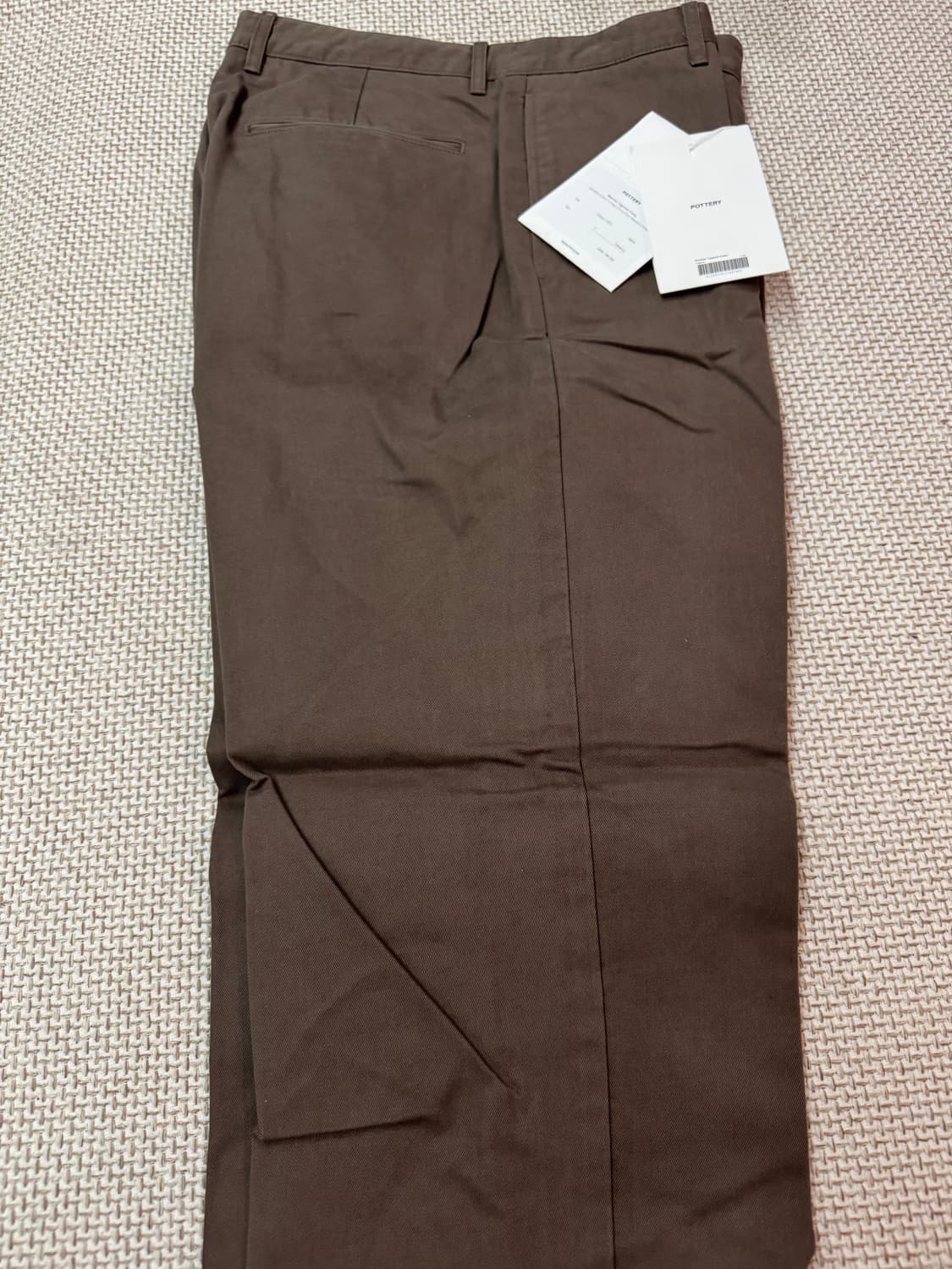 포터리 워시드 테이퍼드 토바코 남성 바지 상품이미지1