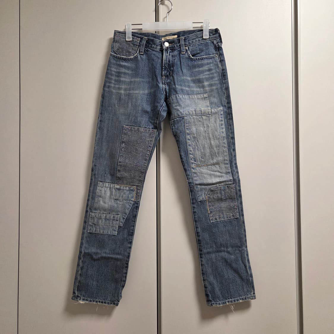 Heather 재팬 패치워크 스트레이트 데님팬츠 28-29 상품이미지1