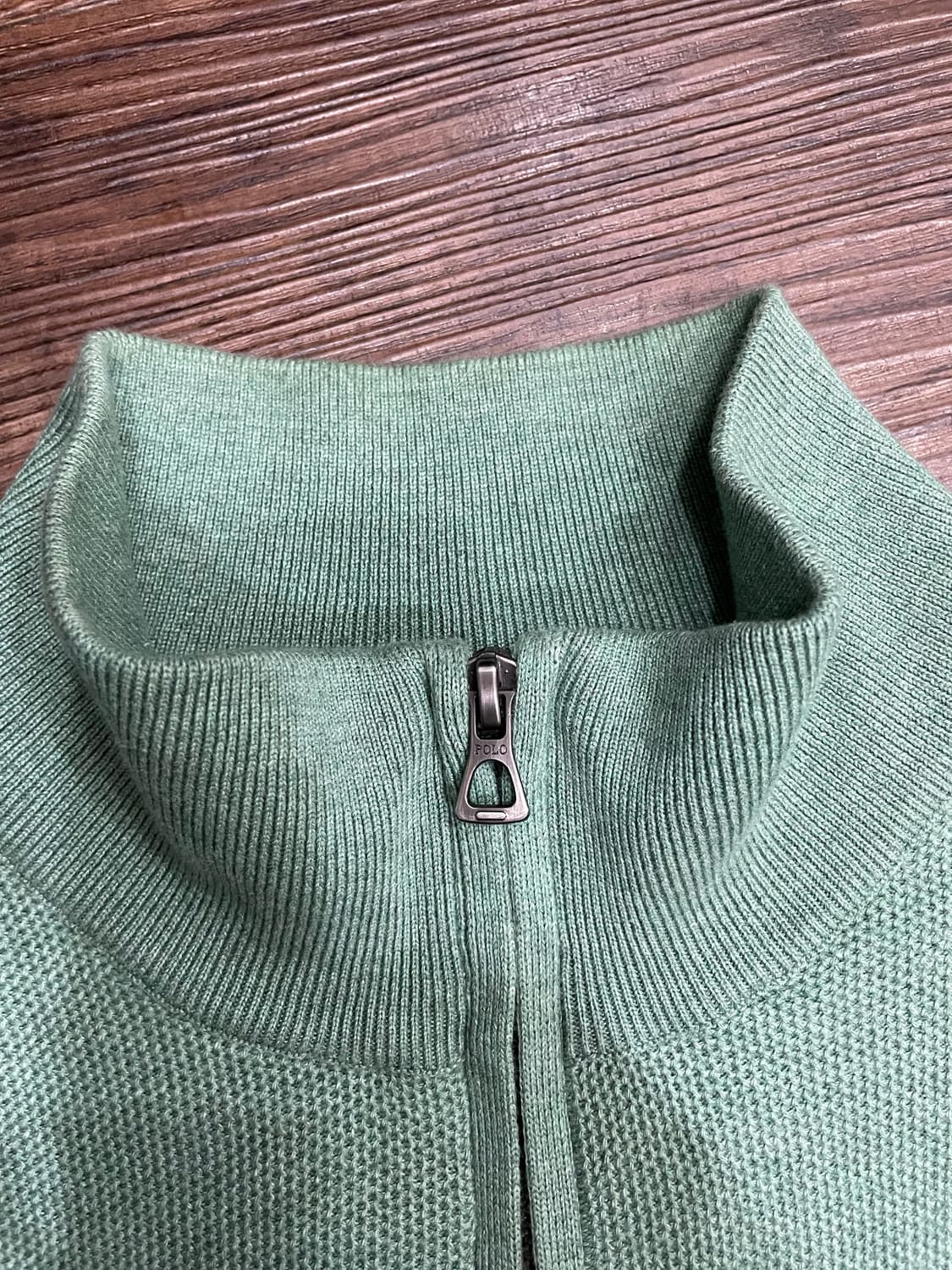 폴로 랄프로렌 피마코튼 하프집업 반집업 니트 민트 상품이미지6