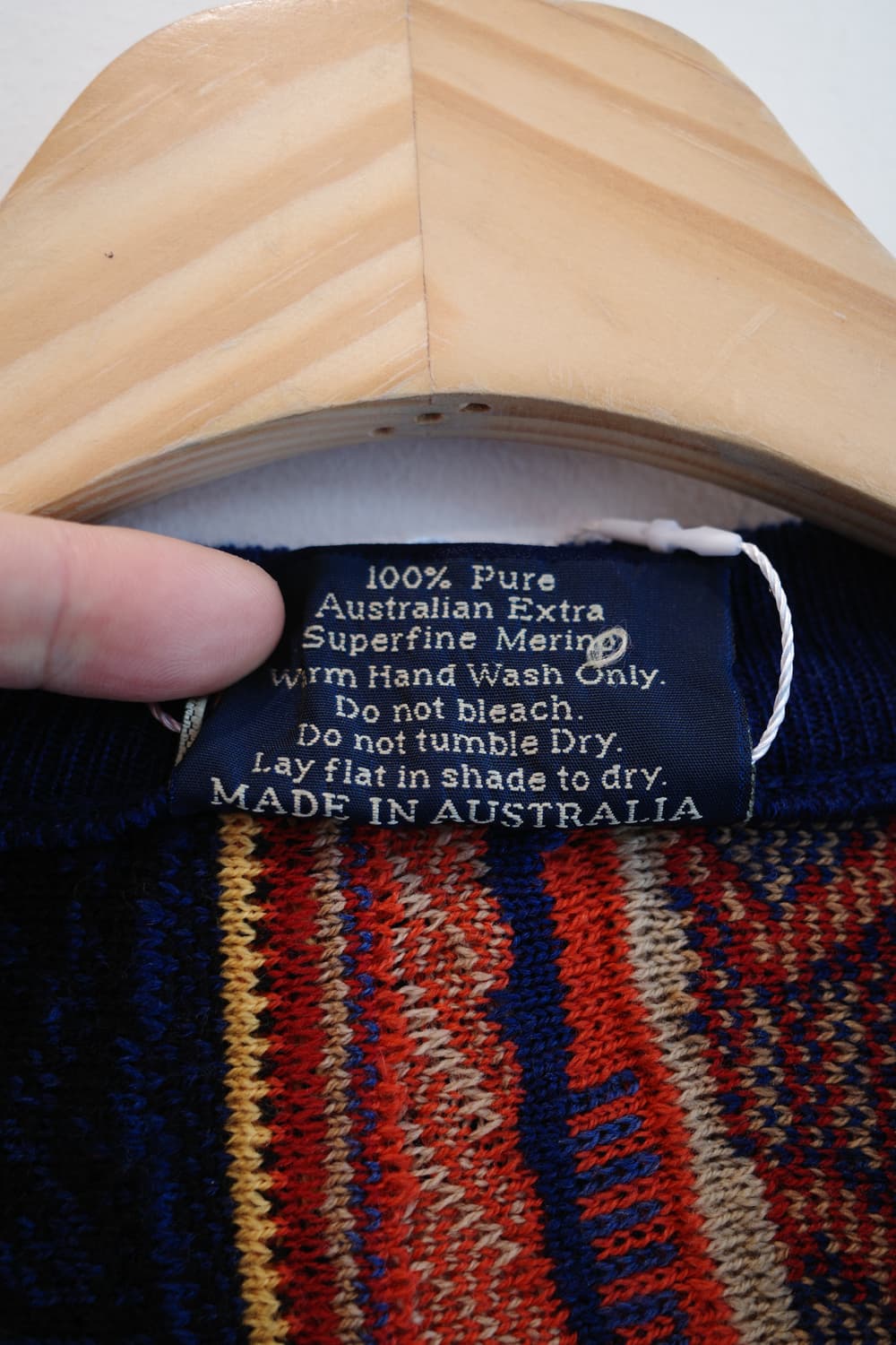 유니크 패턴 울 가디건 (MADE IN AUSTRALIA) 상품이미지4