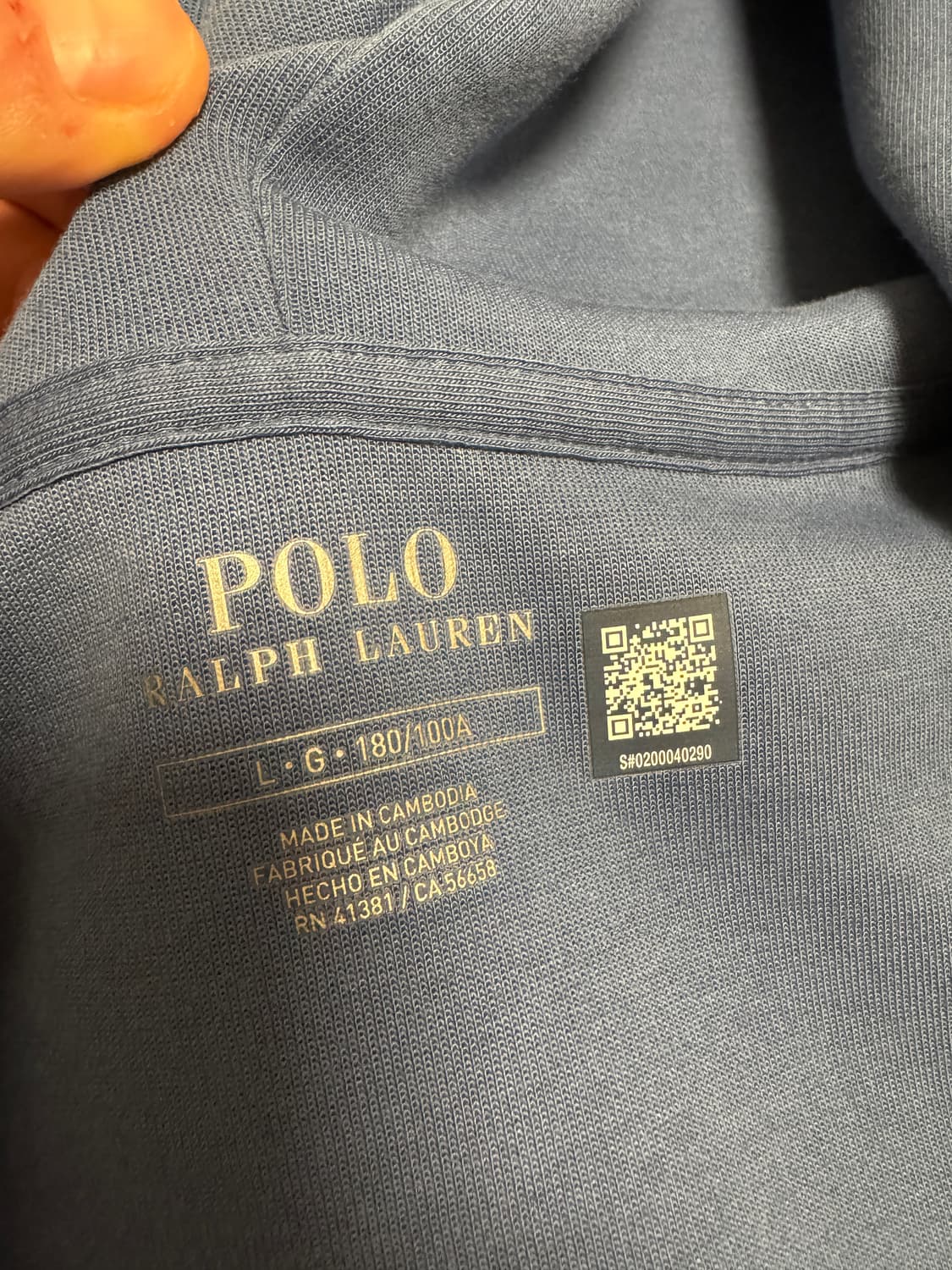 폴로 랄프 로렌 후드집업 L 상품이미지2