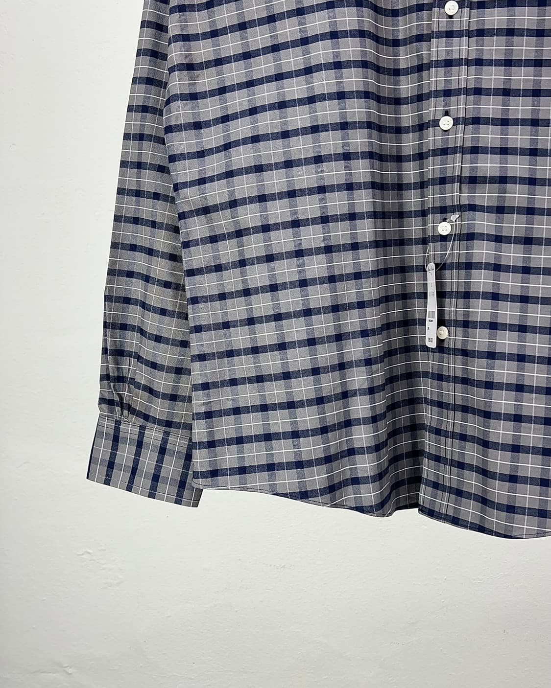 브룩스 브라더스 차콜 그레이 옴브레 체크 플래드 필드 셔츠 상품이미지4