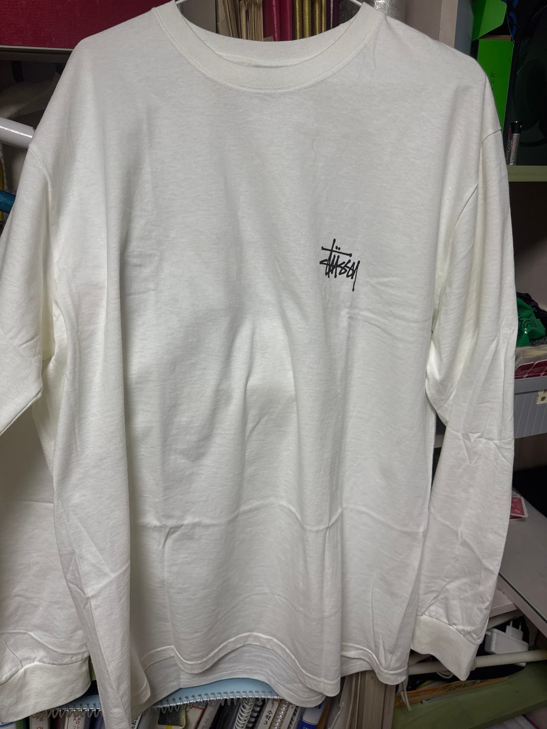스투시 베이직 롱슬리브 티셔츠 화이트 L 상품이미지1