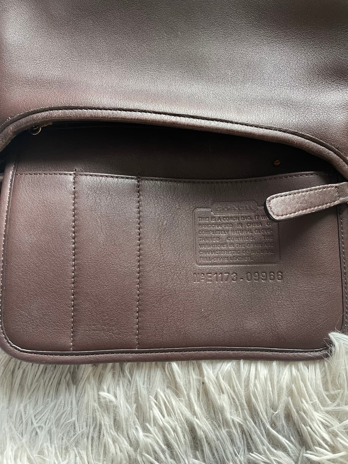 올드코치 빈티지 코치 브라운 레더 숄더백 상품이미지4