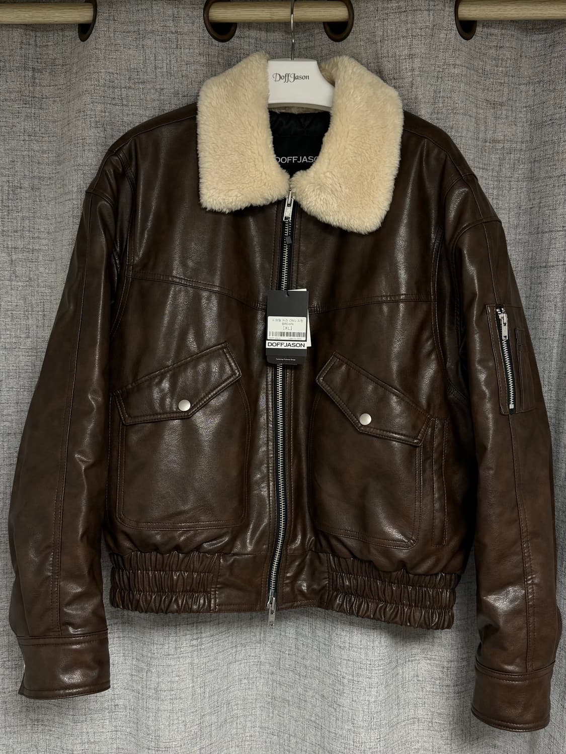 도프제이슨 시어링카라 cwu 자켓 브라운 XL 상품이미지1