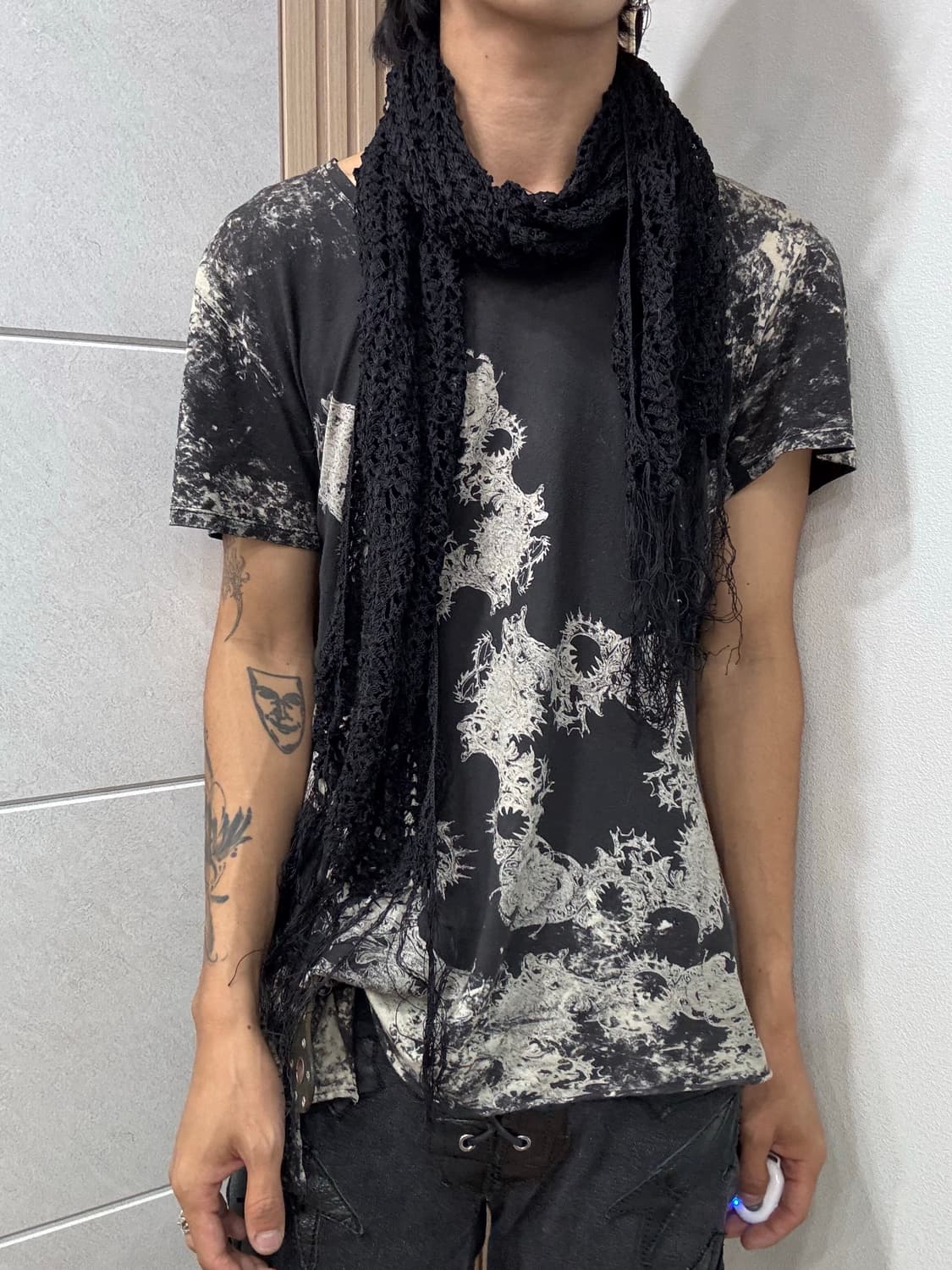 22. Black y2K Scarf 2.5 상품이미지1