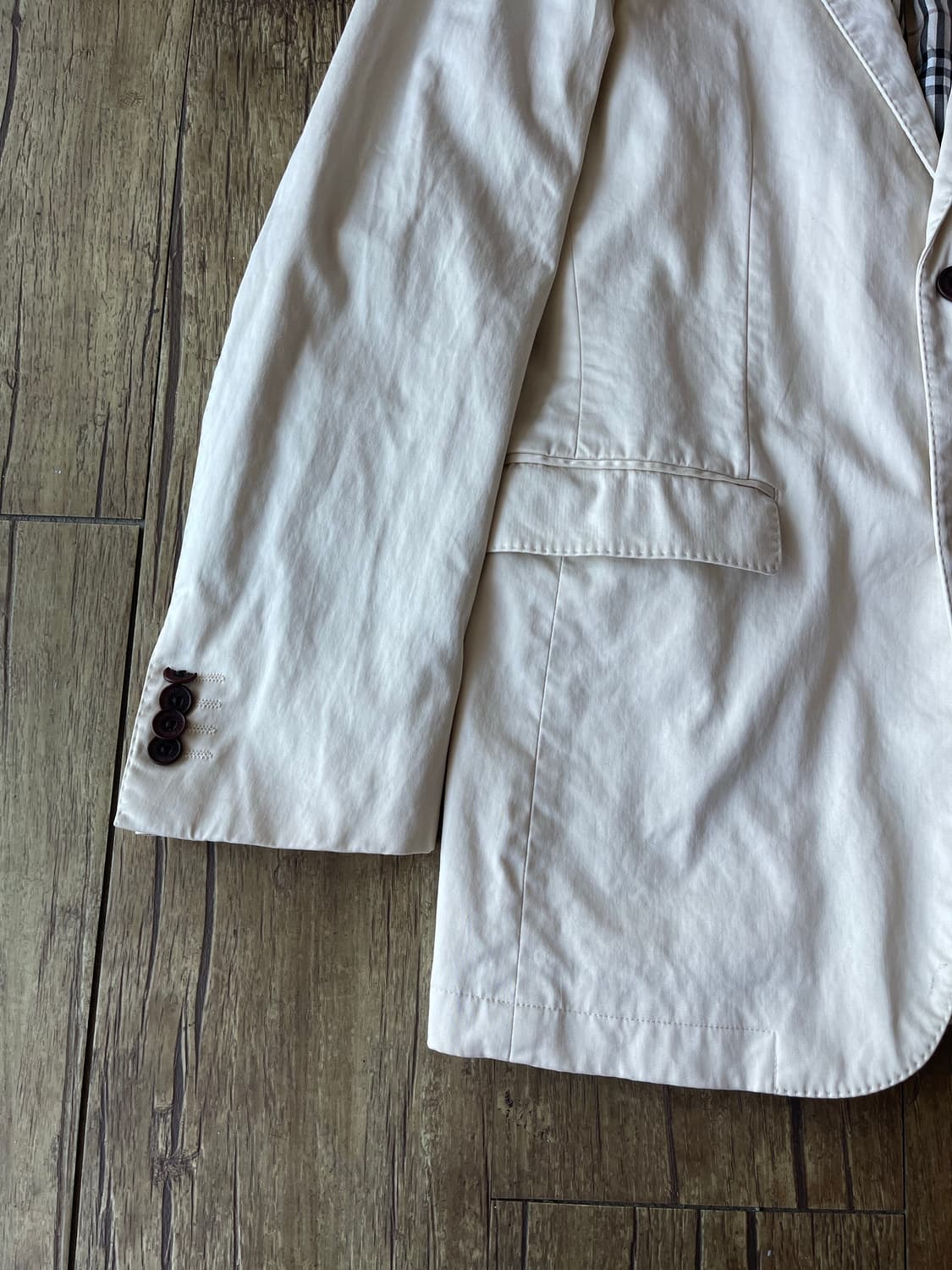 Burberry Black Label Ivory Cotton Jacket 상품이미지4