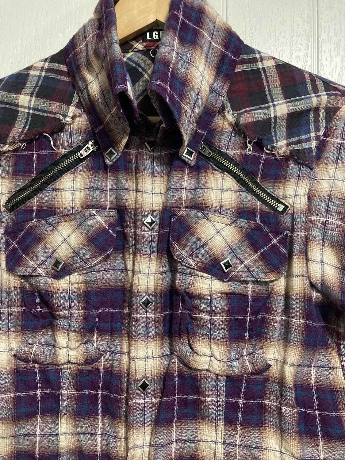LGB 체크 셔츠 상품이미지2
