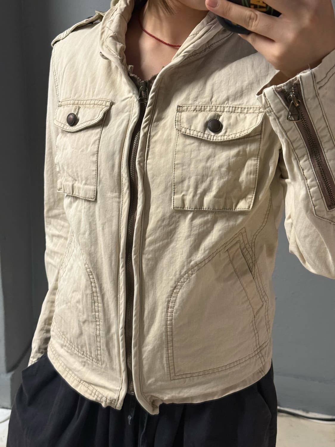 2-pocket stitch detail jacket 상품이미지4
