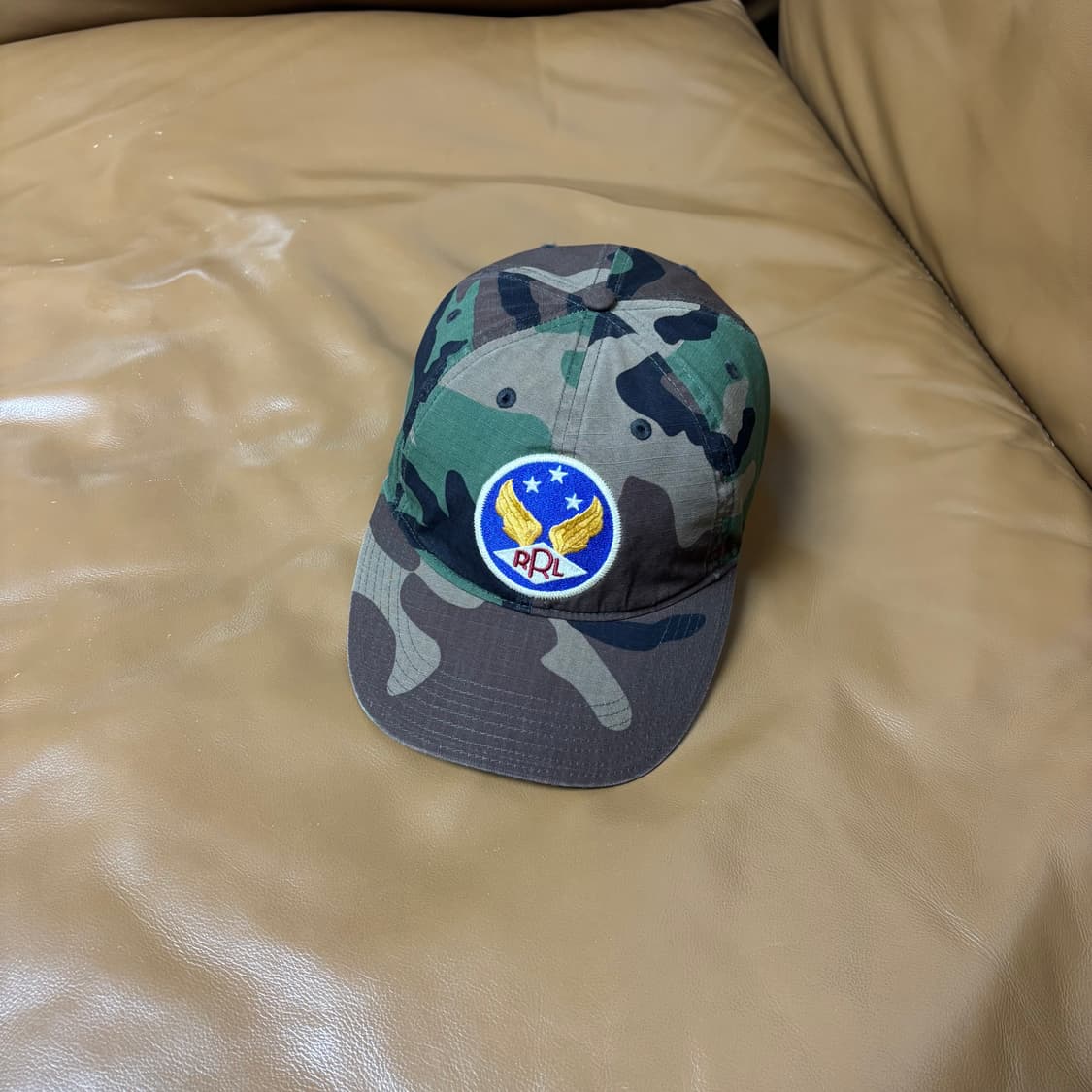 RRL 더블알엘 랄프로렌 폴로 6패널 볼캡 모자 우드랜드 카모 상품이미지1