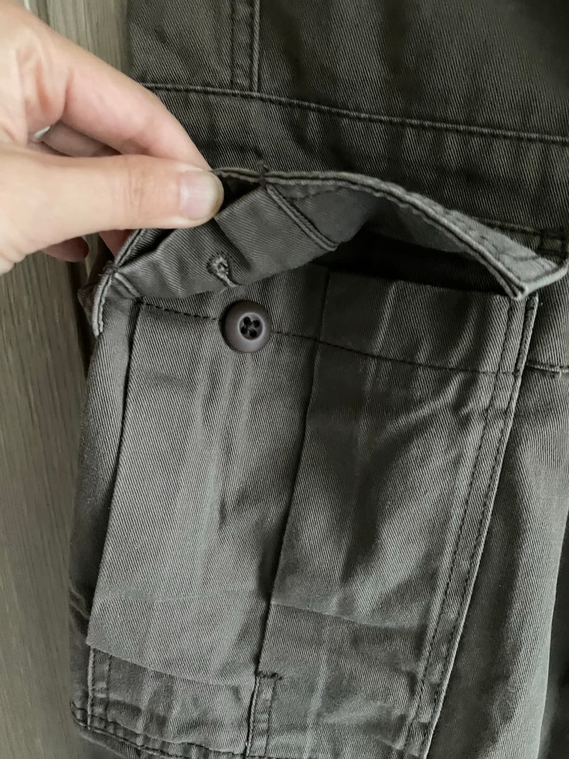 리바이스 카고 와이드 카키 그레이 워크 팬츠 상품이미지6