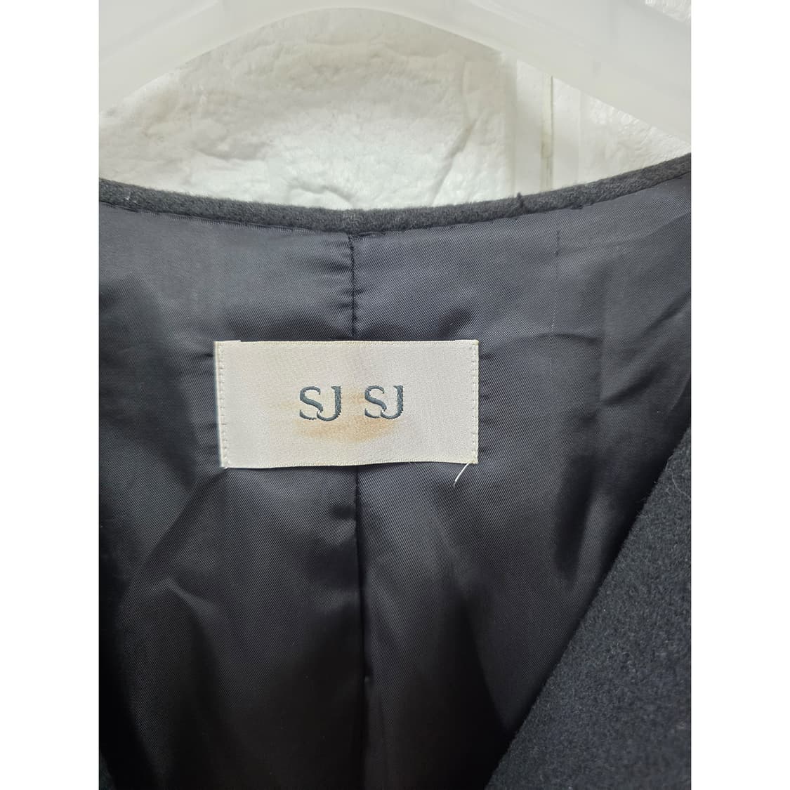 택포// 한섬 SJ SJ 블랙 캐시미어 여성 코트 M 상품이미지2