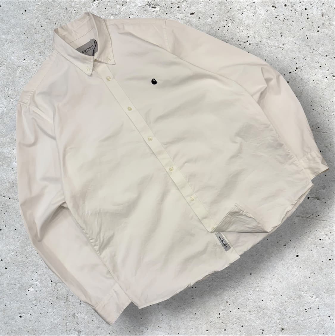 [L] 칼하트 WIP 매디슨 화이트 긴팔 셔츠 D454 상품이미지1