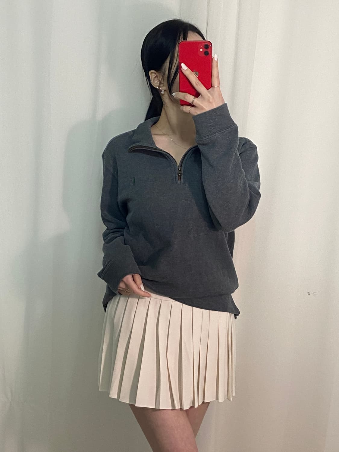 폴로 그레이 포니 반집업 상품이미지1