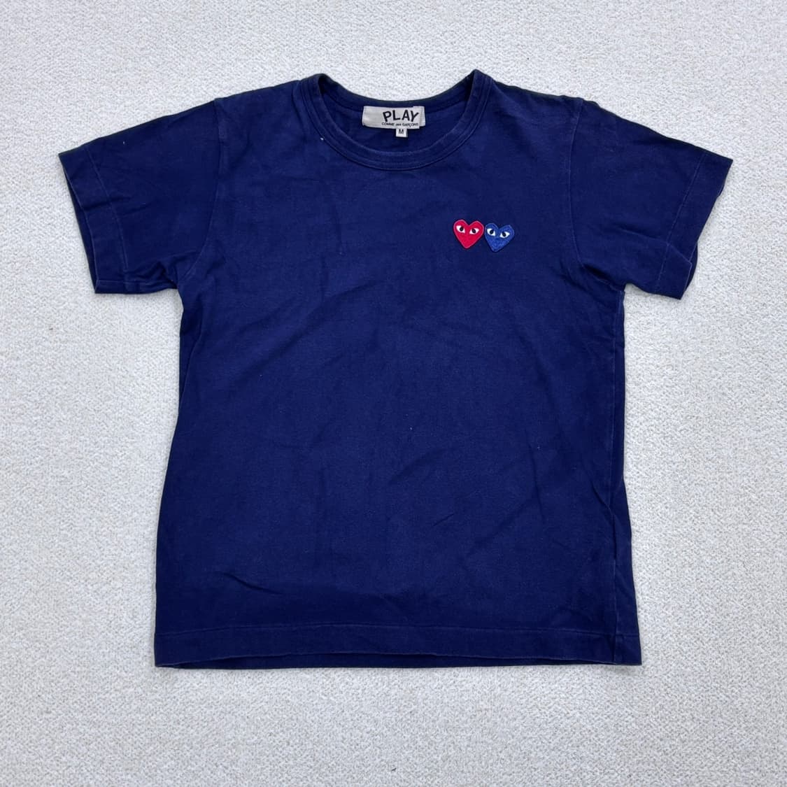 M 빈티지 하트패치 반팔 티셔츠 0317E 상품이미지1