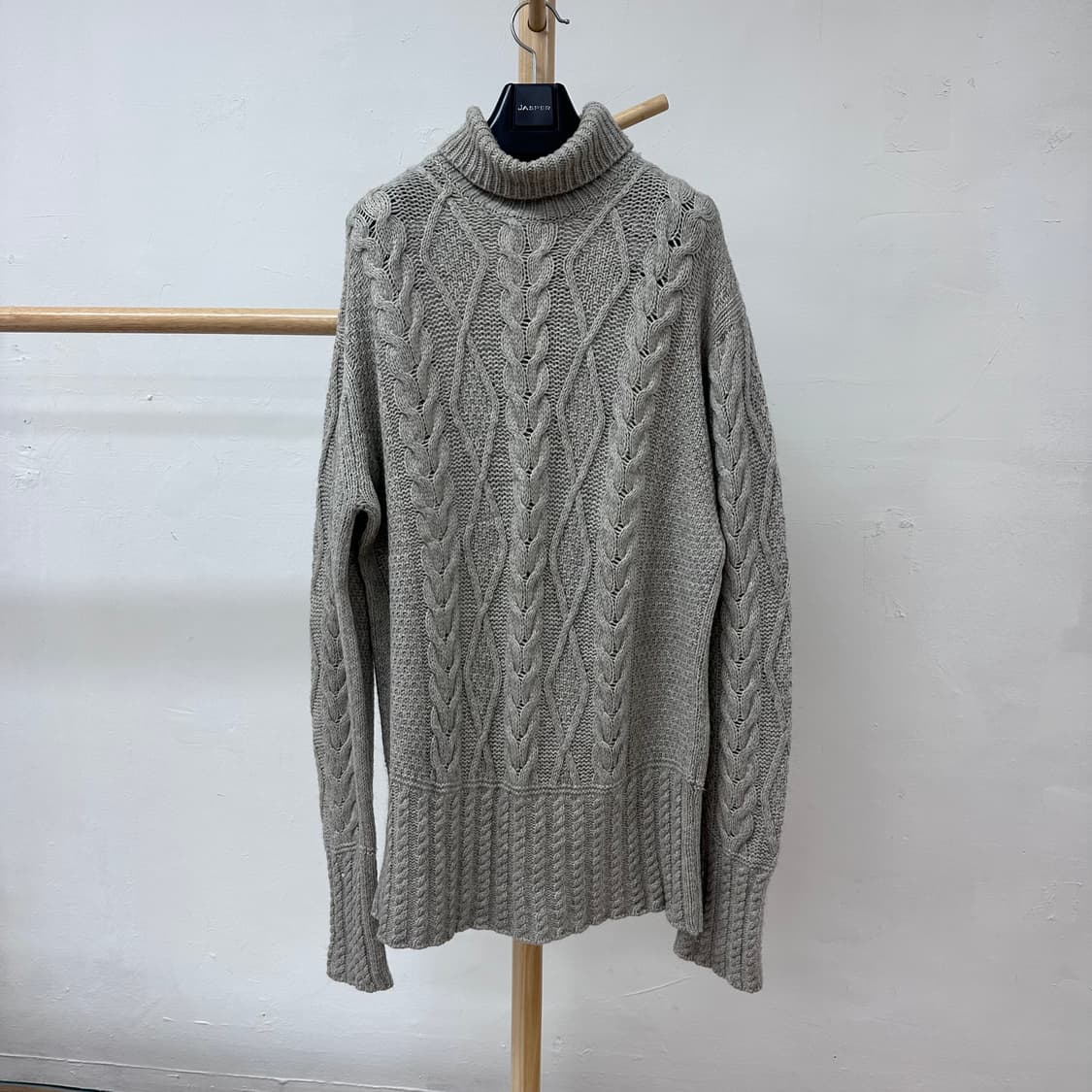 폴스미스 올드스쿨 폴라넥 케이블 니트 스웨터 XL J26 상품이미지1