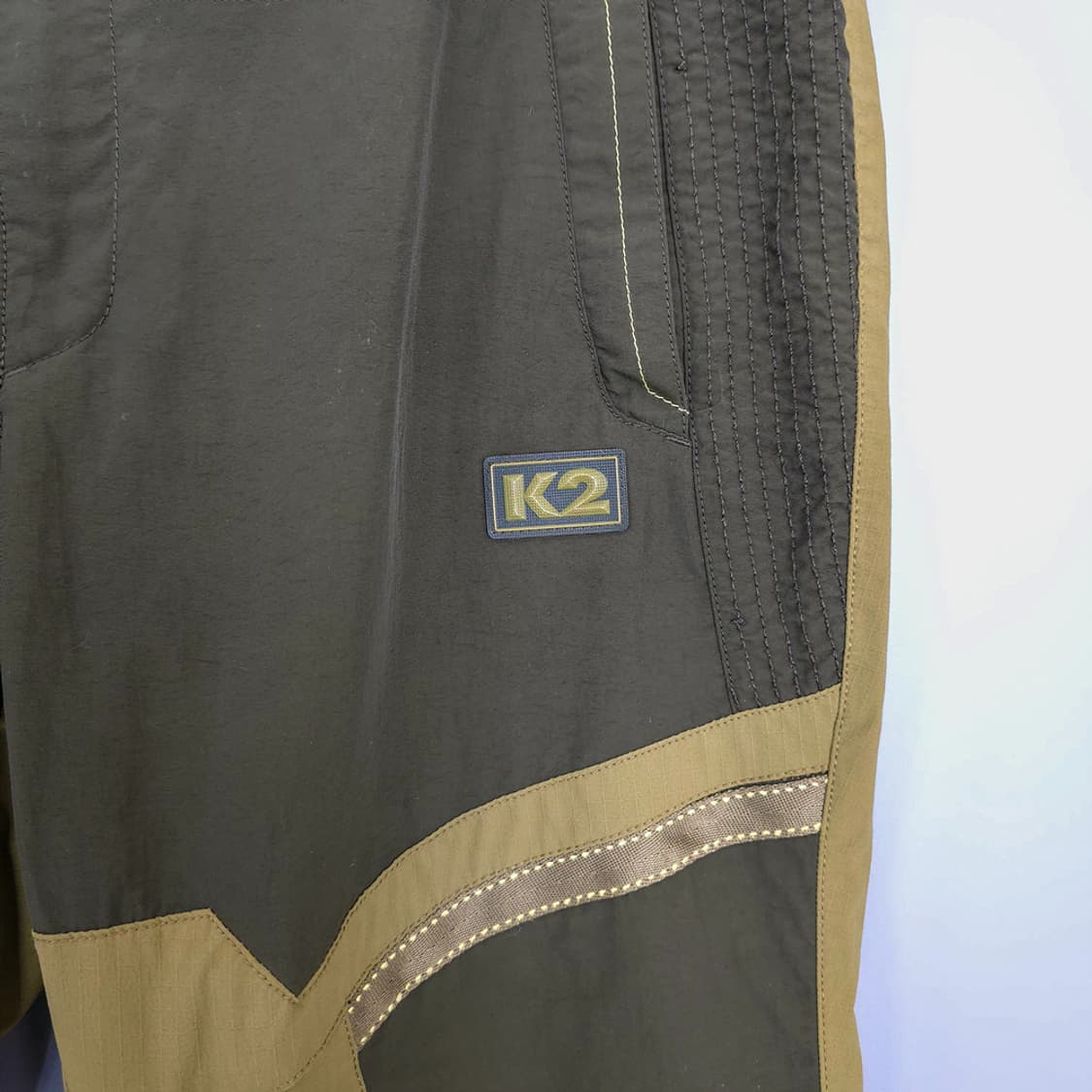 케이투 K2 테크니컬 아웃도어 배색 기능성 팬츠 카키 34 상품이미지3