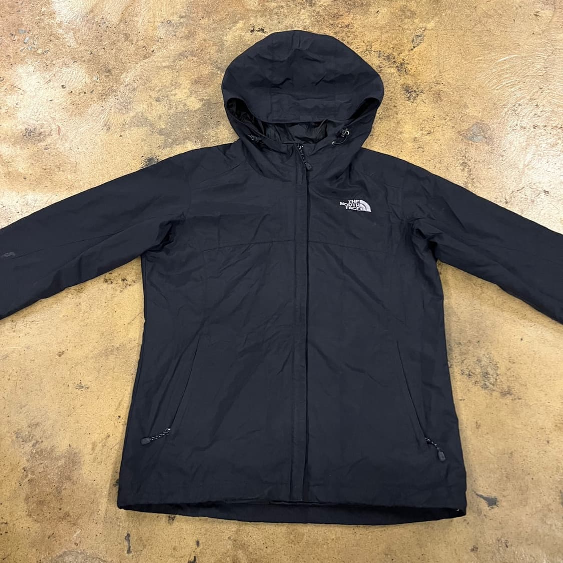 [정품/M] 노스페이스 블랙 후드 바람막이 자켓 b17 상품이미지3