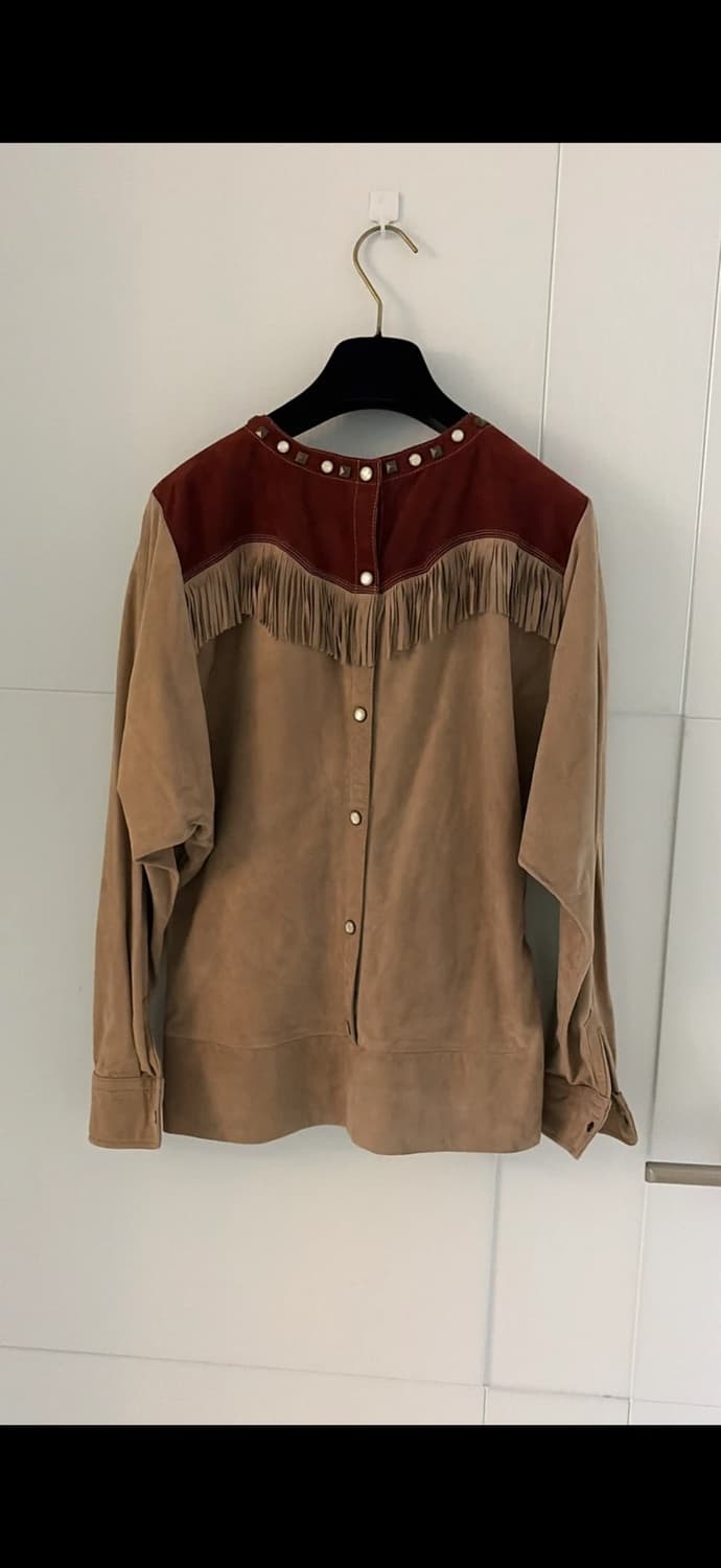 Isabel Marant 스웨이드 프린지 블라우스 44,55 정품 상품이미지4