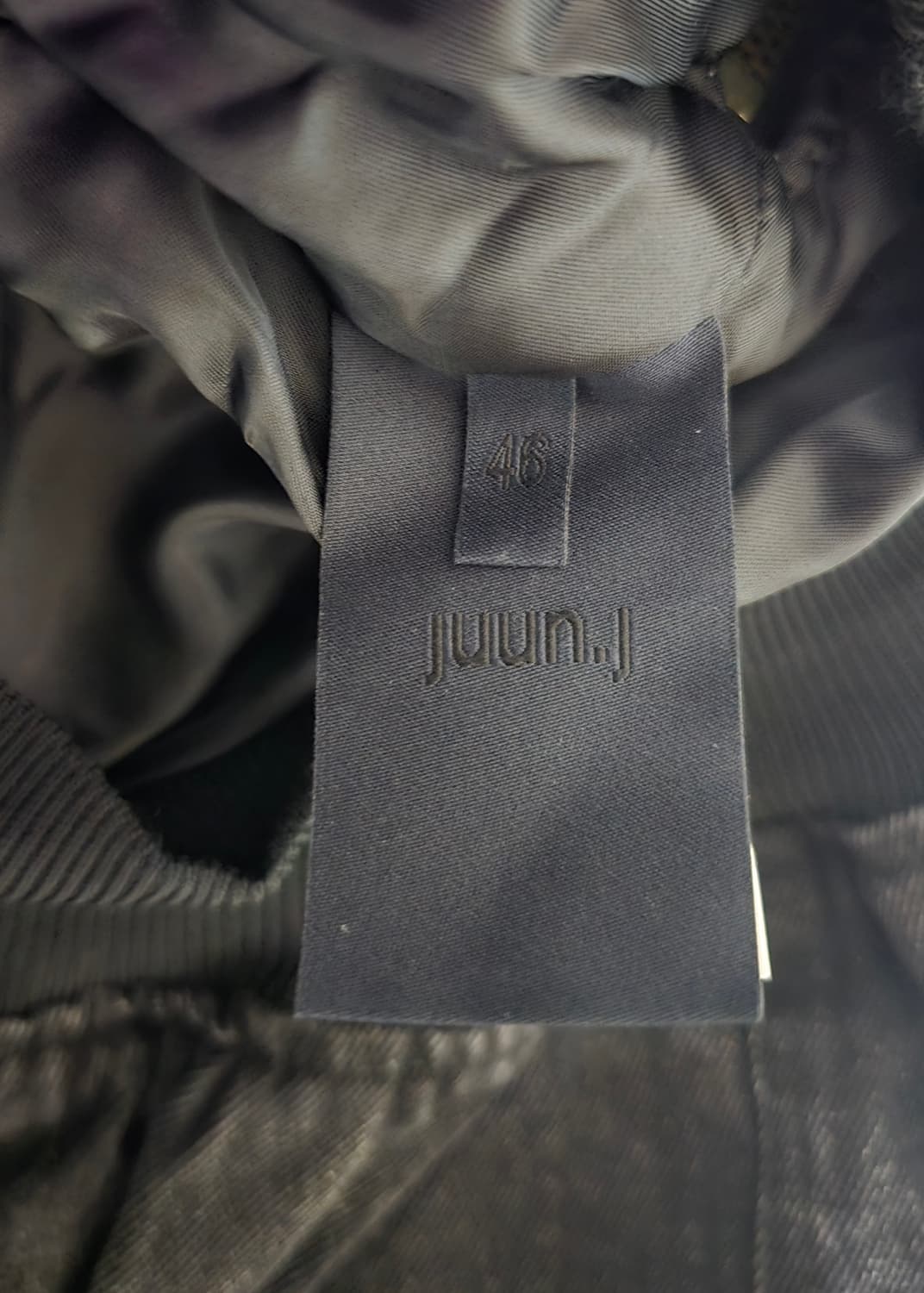 준지 흑청 데님 트러커 마원 MA-1 자켓 점퍼 46사이즈 상품이미지7