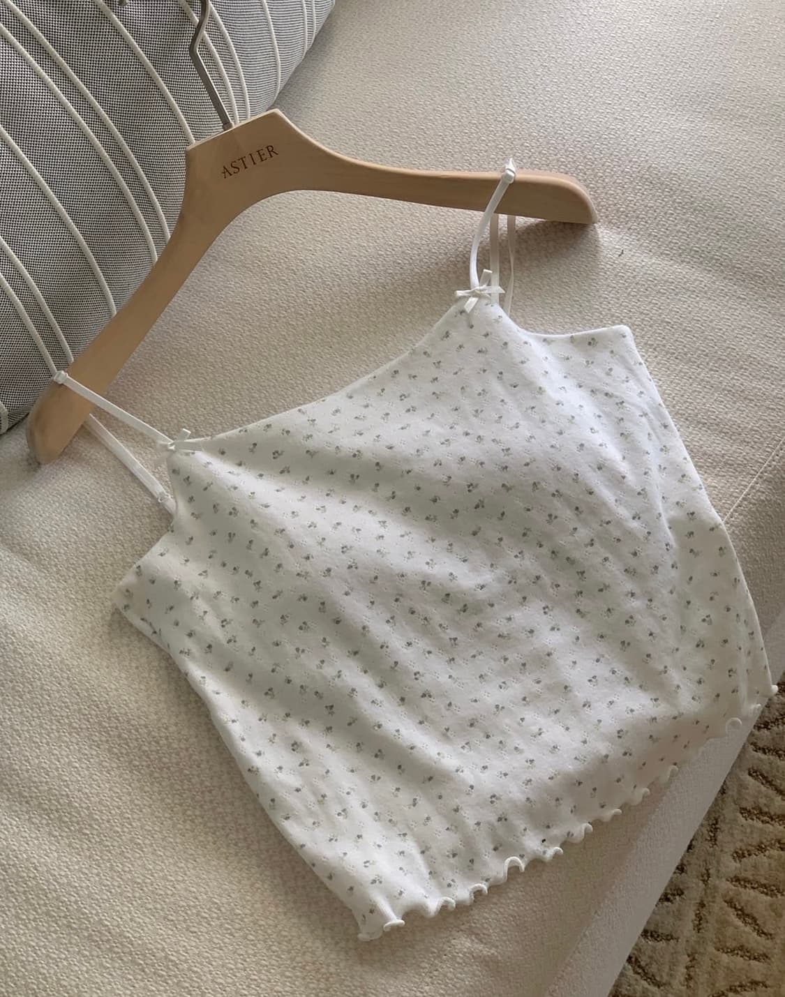 [미 개봉 새 상품] 아스띠에 플로럴 가디건+나시 세트 상품이미지4