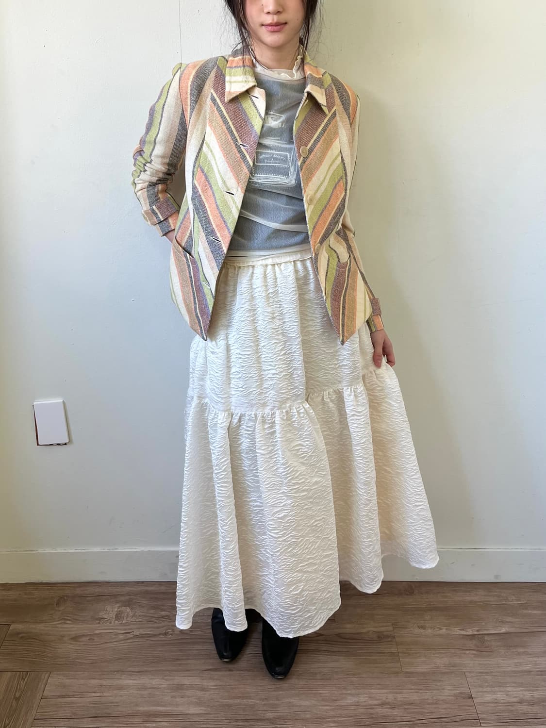 Mila Owen 아이보리 벌룬 스커트 상품이미지4