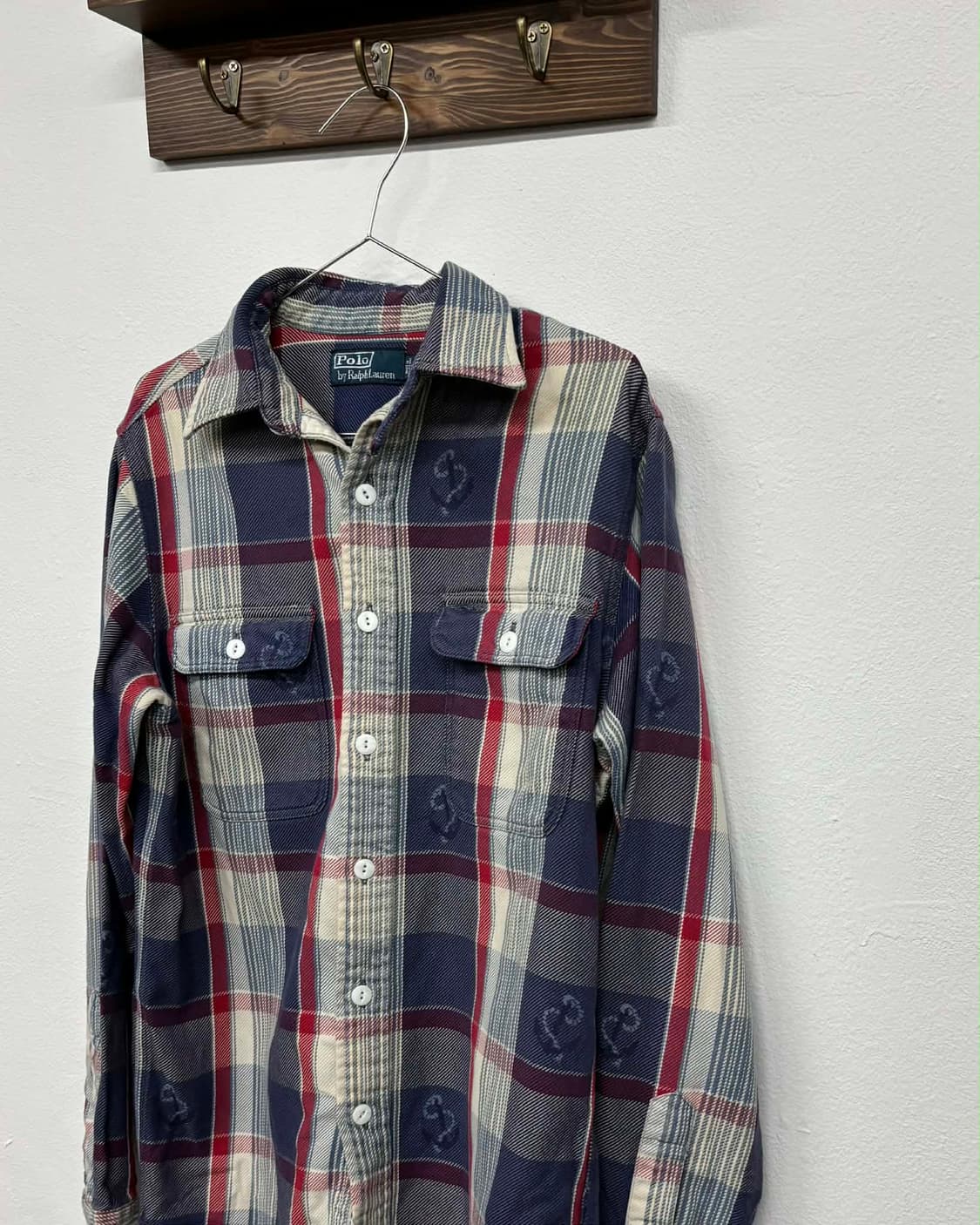[S] 폴로 랄프로렌 앵커 패턴 플란넬 체크 셔츠 상품이미지4