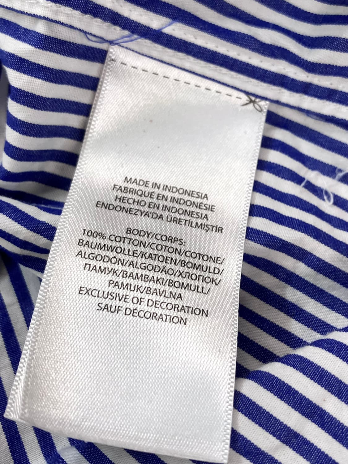 폴로 랄프로렌 스트라이프 셔츠 블루 XL #csz2716 상품이미지6