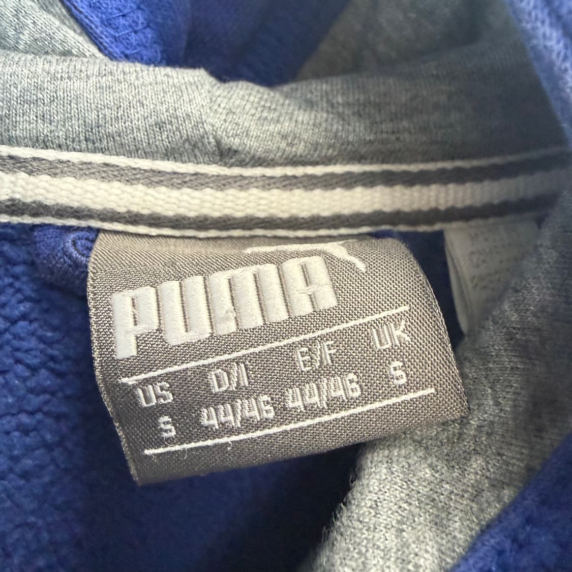 S) 푸마 자수로고 후드집업 블루 상품이미지3