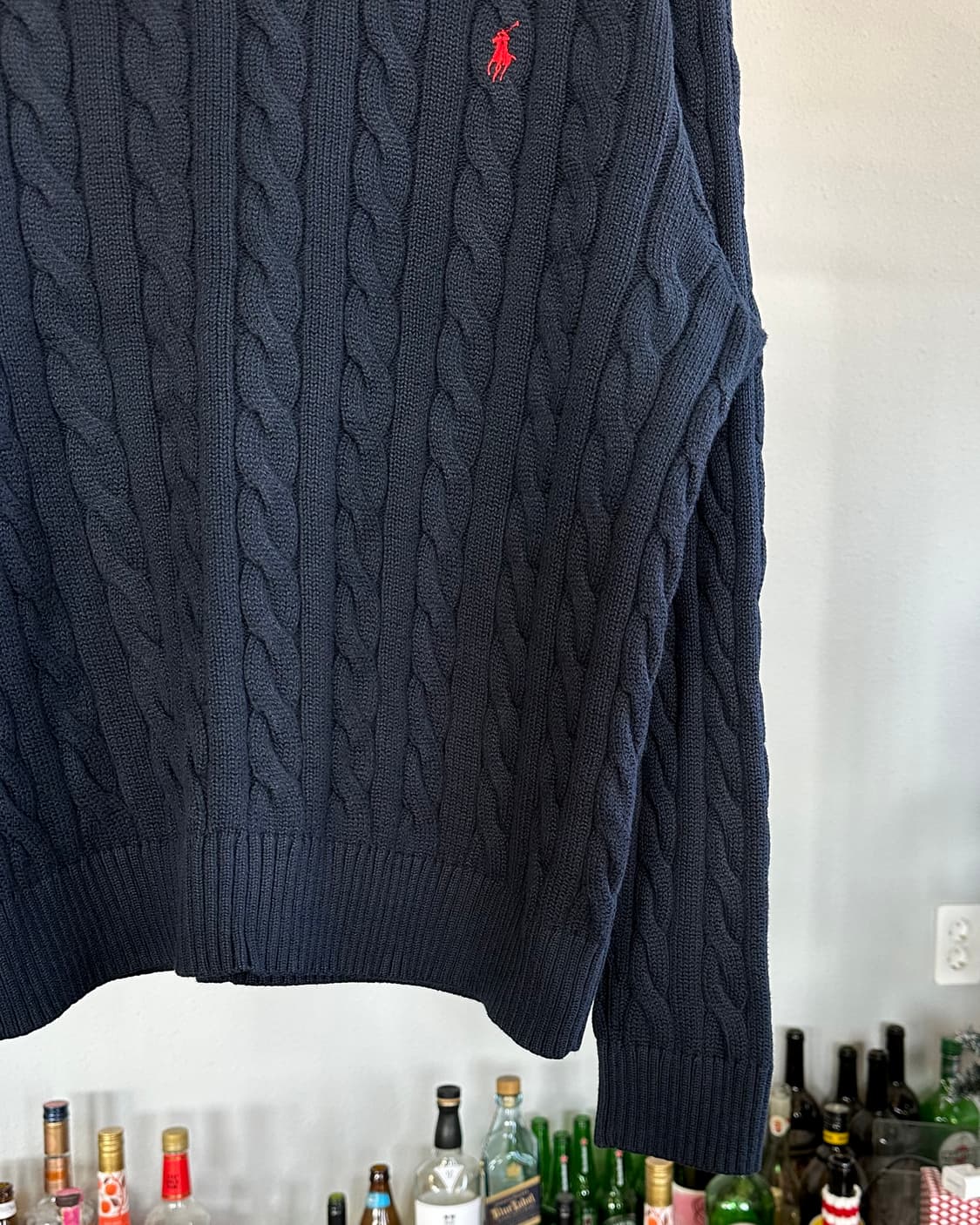 [XL]폴로 랄프로렌 꽈배기 케이블 니트 navy 상품이미지5