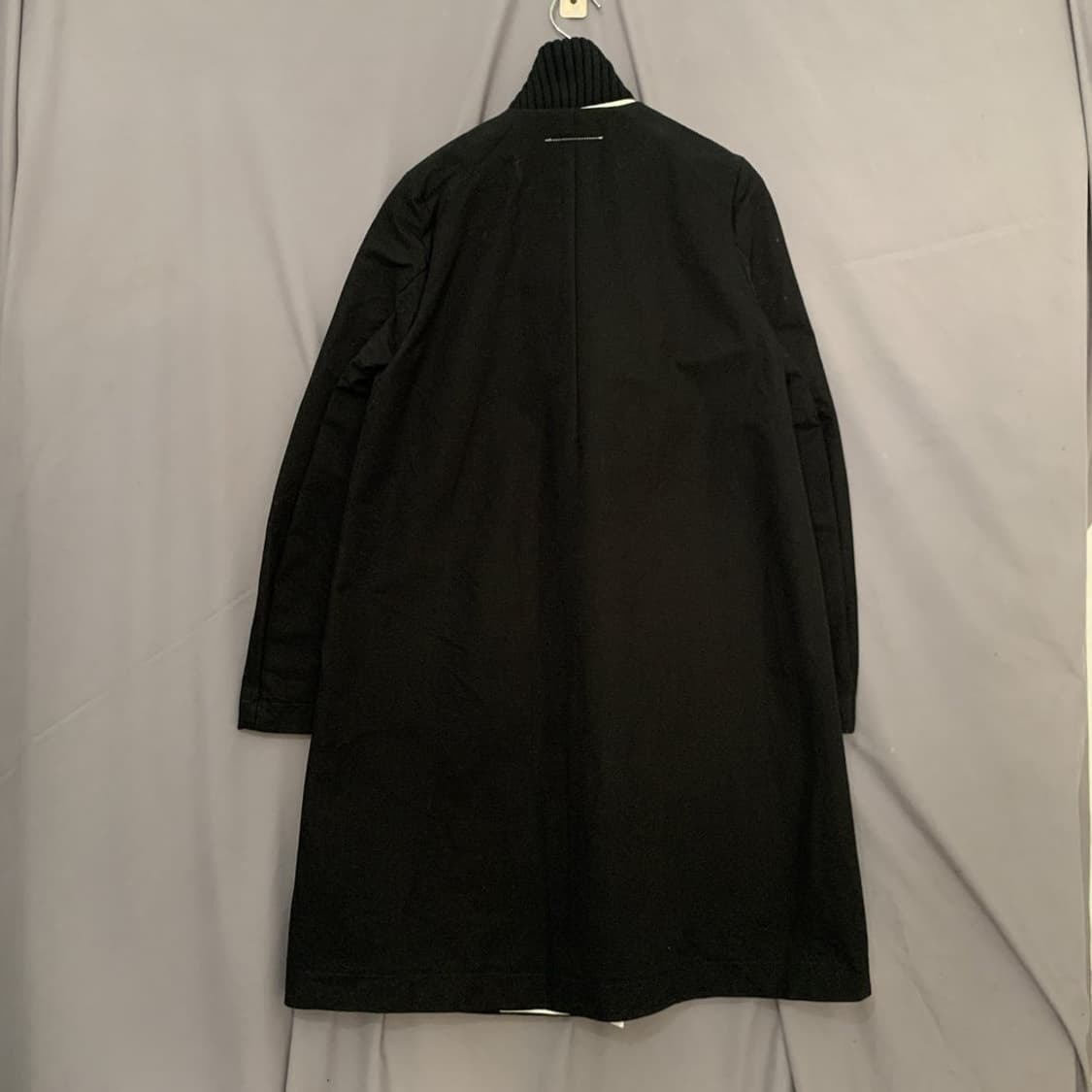 42 MM6 메종 마르지엘라 니트 리브 카라 블랙 코트 상품이미지2