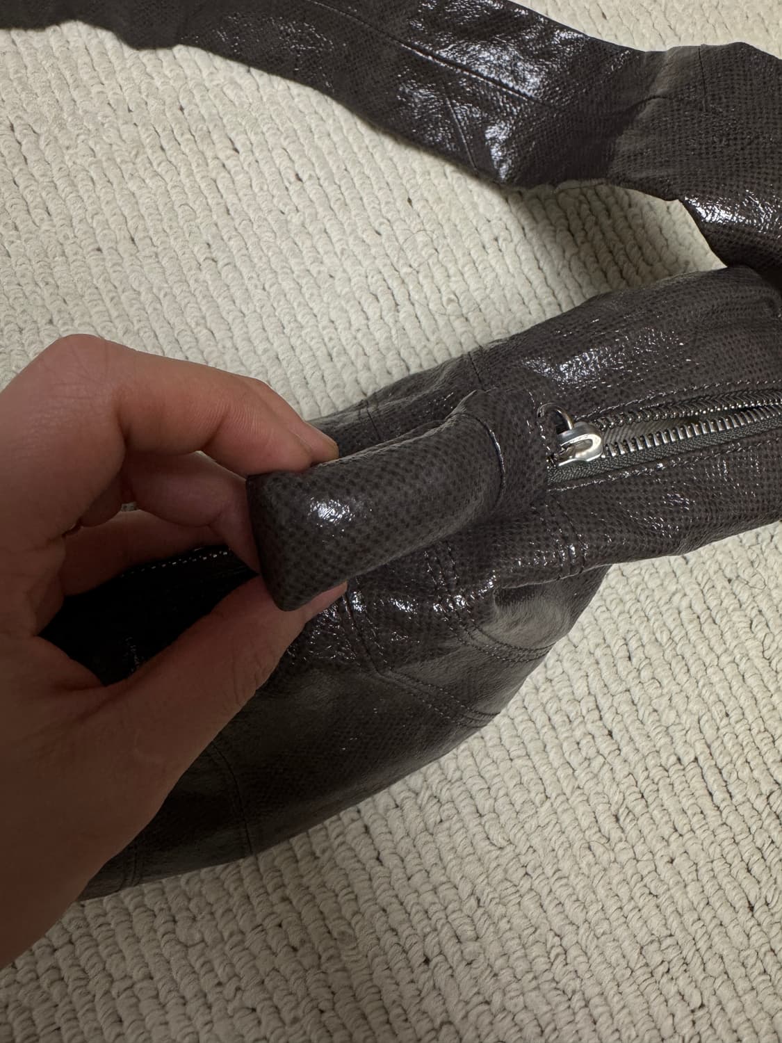 르메르 크루아상 범백 코티드린넨 브라운 스몰 상품이미지3