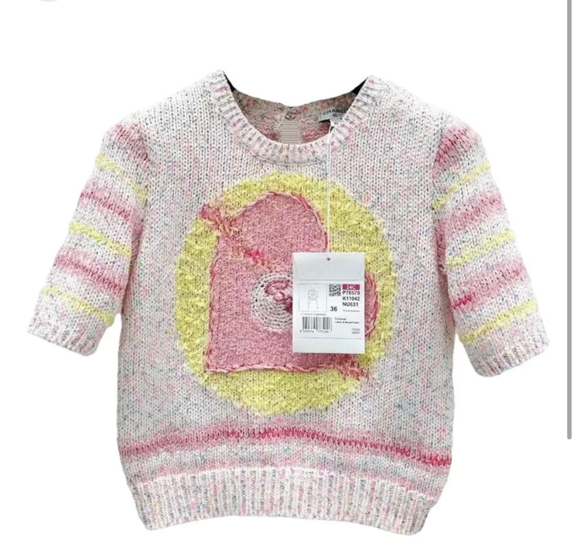 샤넬 코코네쥬 니트 반팔 38 상품이미지2