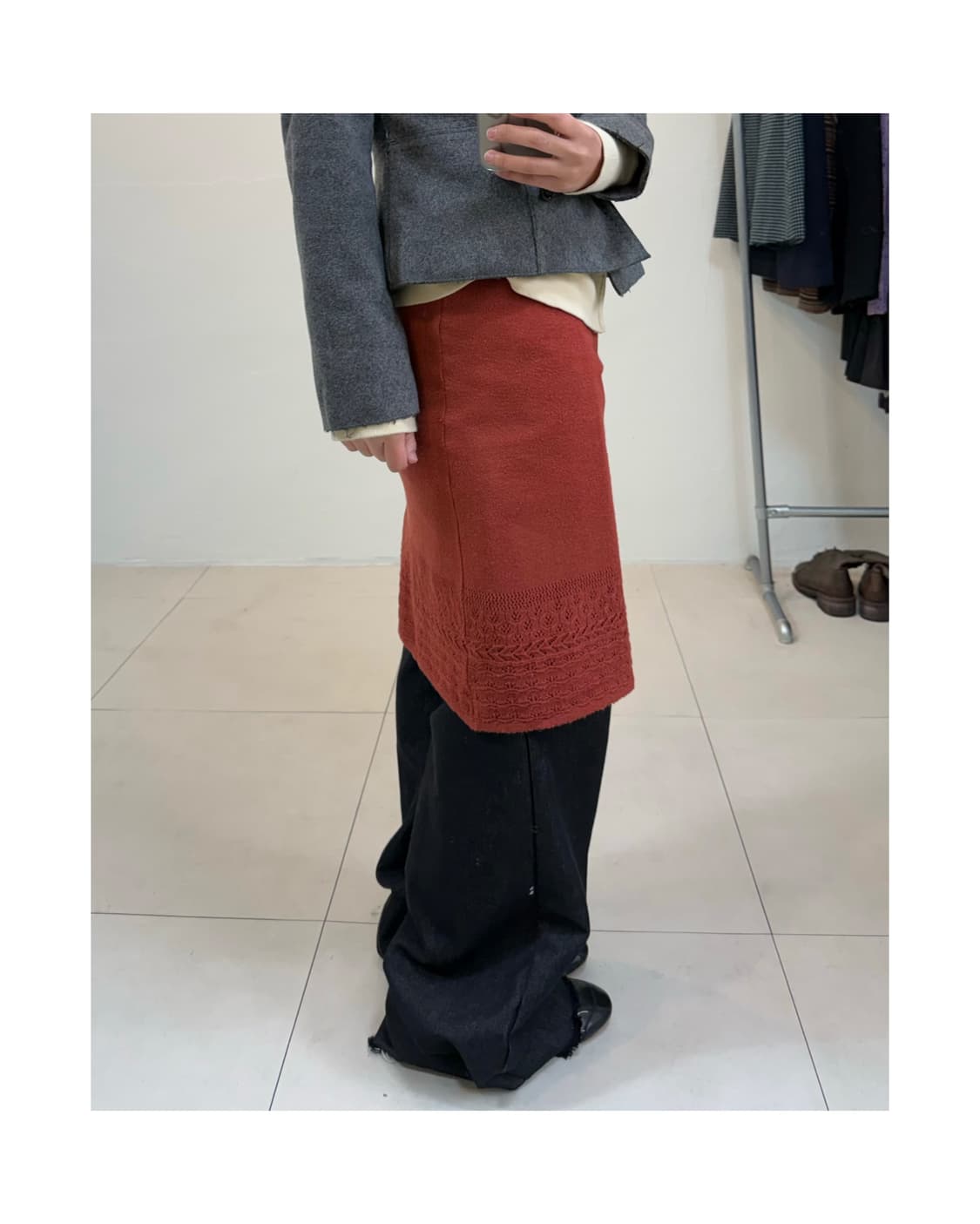 빈티지 미디 스커트 상품이미지2