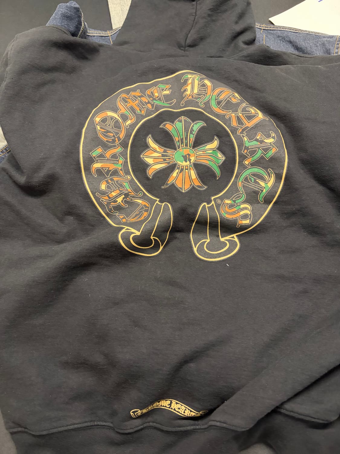 크롬하츠 헤비웨이트 카모 홀스슈 후드집업 L 상품이미지4