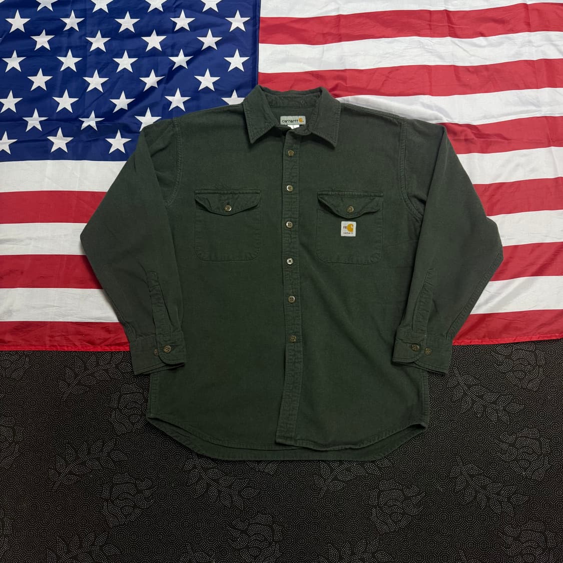 carhartt 칼하트 리메이크 워크 울 셔츠  - no,1 상품이미지1