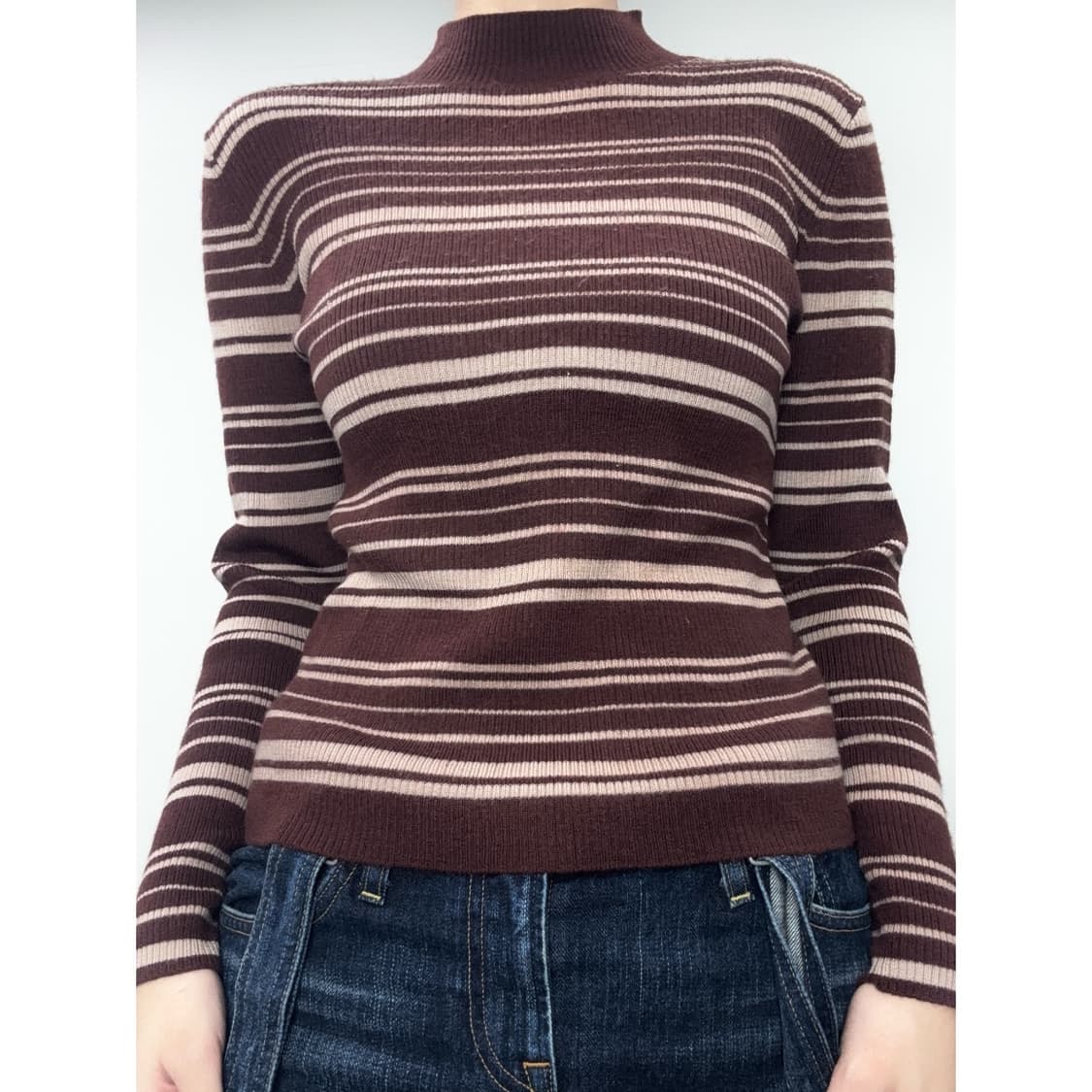 빈티지 브라운 롱슬리브 이너 상품이미지1