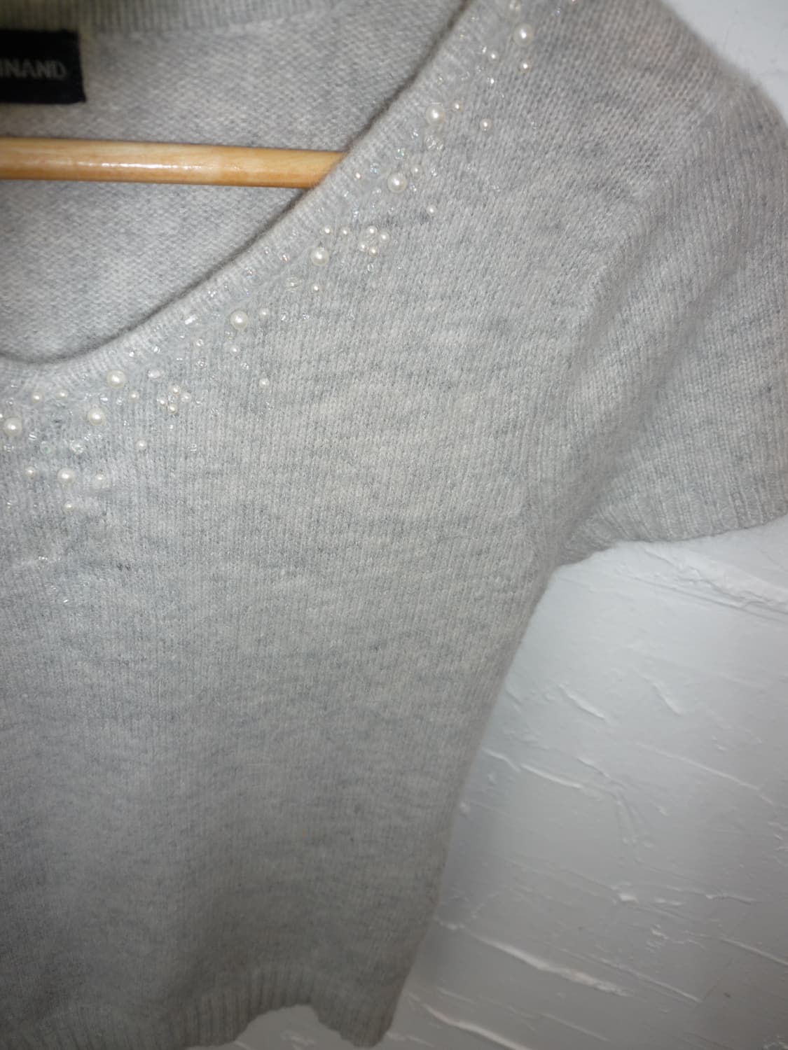 grey beads knit top 상품이미지5