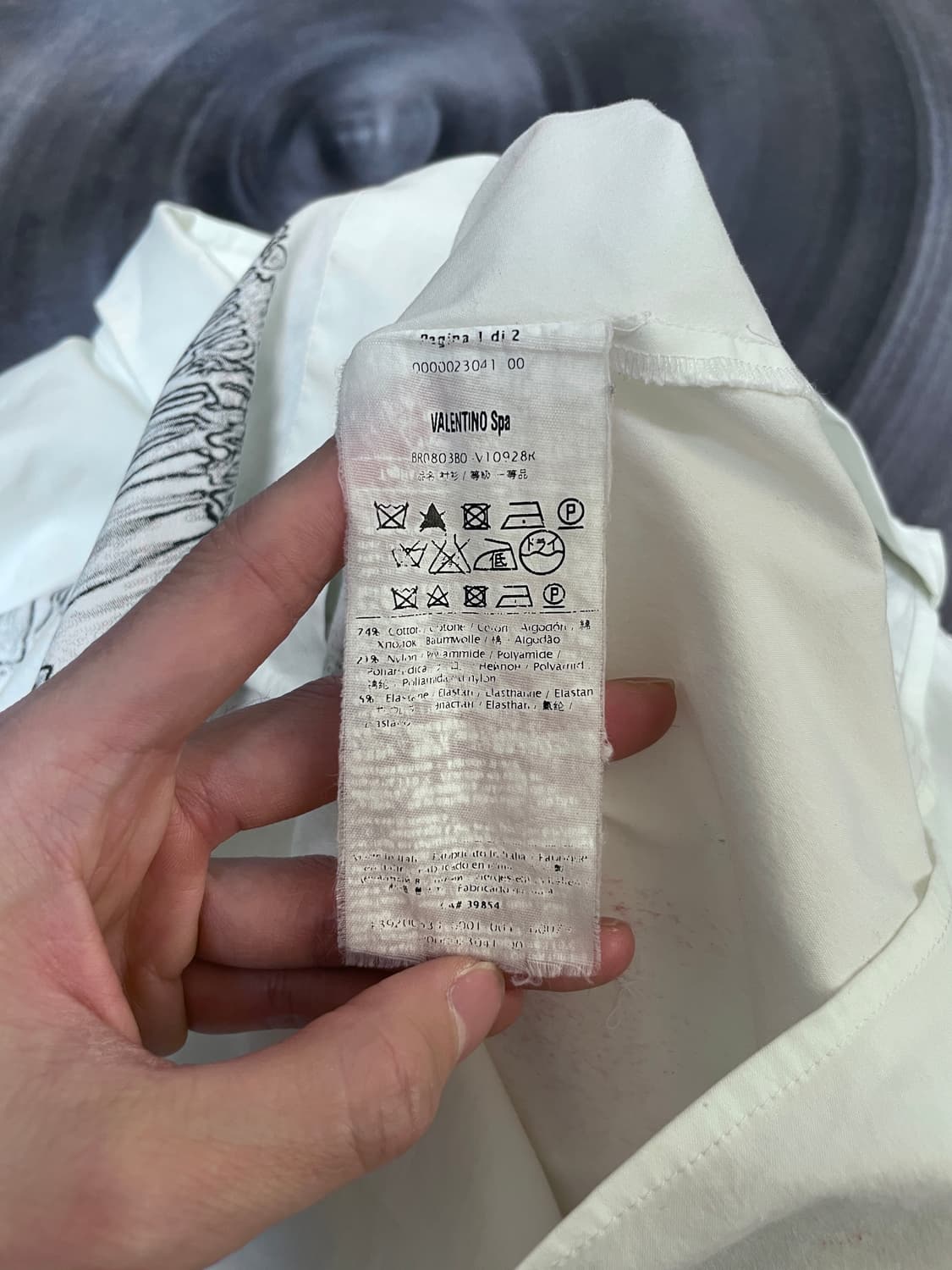 Red Valentino Bone Frame Cotton Shirt 상품이미지7